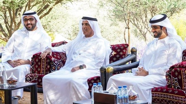 سعود بن صقر يستقبل ولي عهد أم القيوين