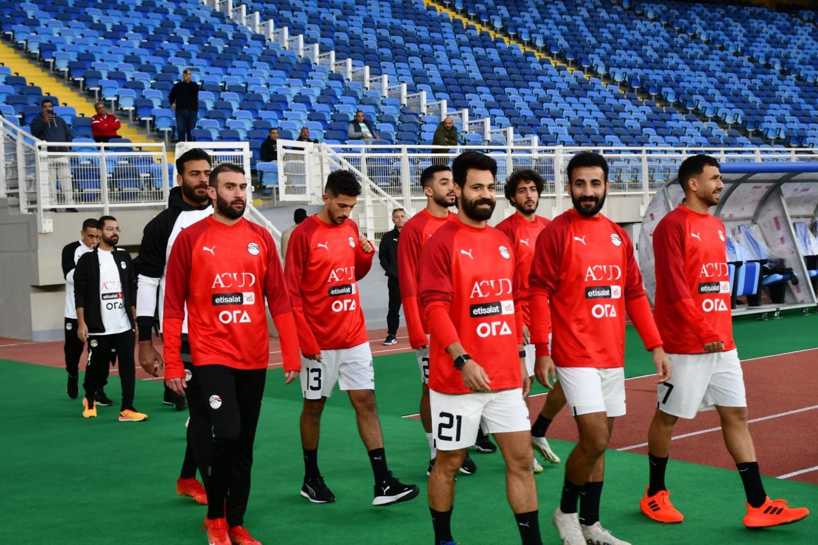 منتخب مصر يواصل الاستعدادات لكأس أمم أفريقيا بمشاركة محمد صلاح "فيديو وصور"
