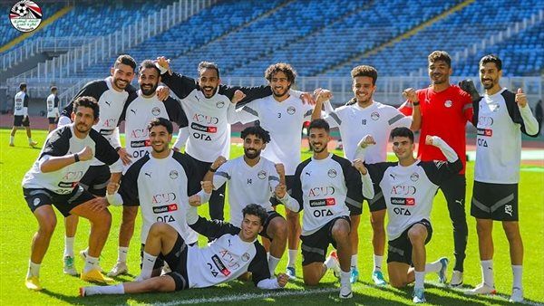 منتخب مصر كامل العدد في تدريباته الصباحية استعداداً لودية تنزانيا