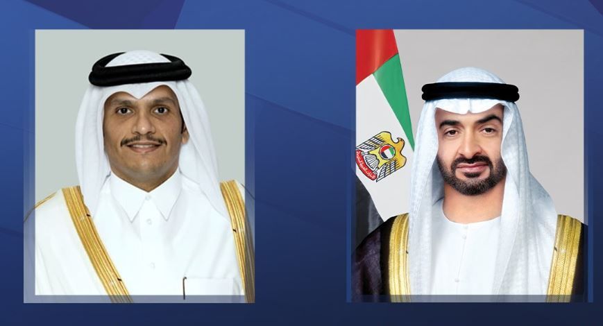 الامارات | رئيس الدولة يستقبل رئيس مجلس الوزراء القطري