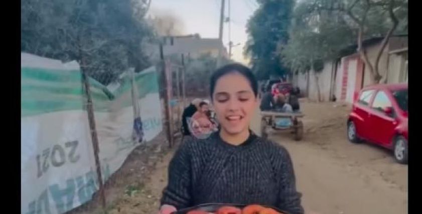 الطفلة الفلسطينية «سارة» تصنع حلوى «الدوناتس» وتوزعها على أطفال غزة: نحب الحياة