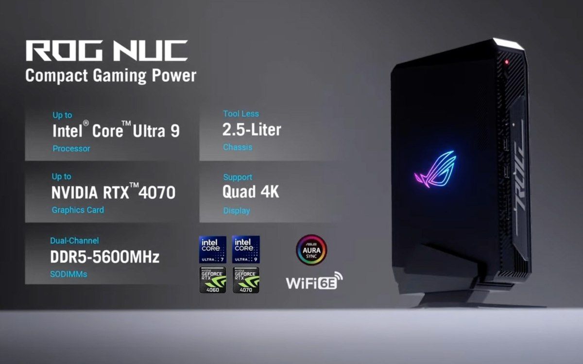 تكنولوجيا: ‏ASUS تطلق أول حاسب مصغر محلي في معرض #CES2024 مع معالج Core Ultra 9 وكرت الشاشة RTX 4070