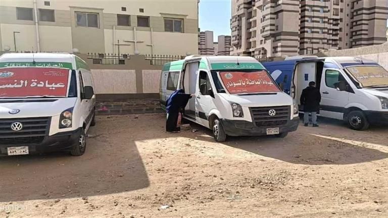 "الجيزة ": القافلة الطبية بأكتوبر توقع الكشف على ١١٨٦ مواطن