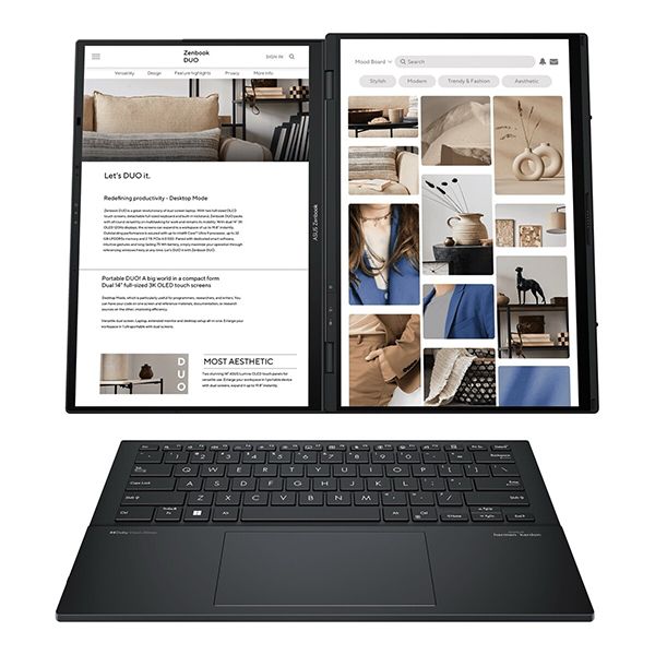 تكنولوجيا: Asus تكشف عن جهاز Zenbook Duo بشاشة 3K OLED مزدوجة #CES2024