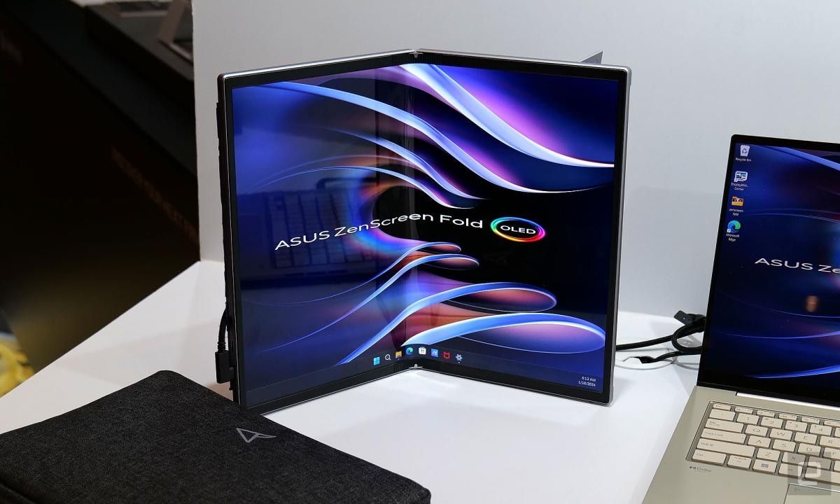 تكنولوجيا: إطلاق شاشة ASUS ZenScreen Fold القابلة للطي في معرض #CES2024