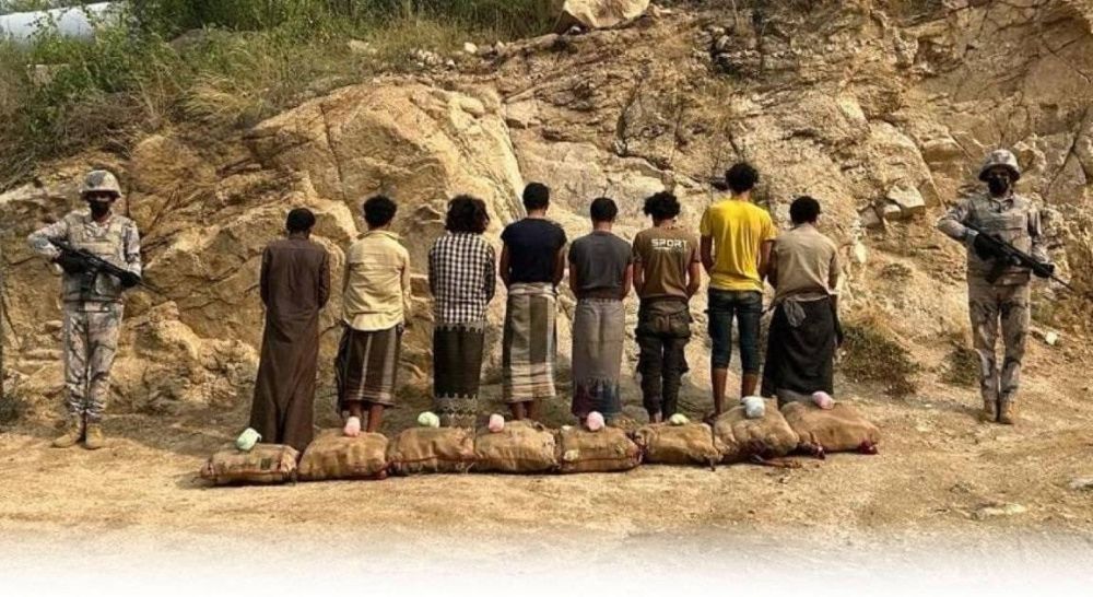 "حرس الحدود" يقبض على مخالفين بتهريبهم 160 كيلوجرامًا من القات المخدر