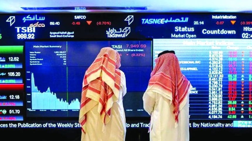 مؤشر سوق الأسهم السعودية يغلق منخفضا اليوم الأحد