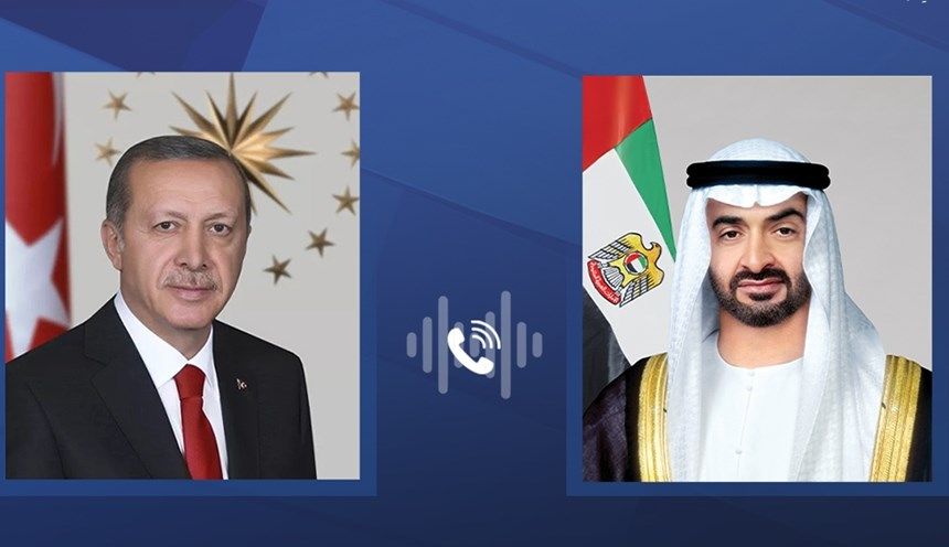 الامارات | رئيس الدولة يبحث هاتفياً مع الرئيس التركي علاقات التعاون والعمل المشترك