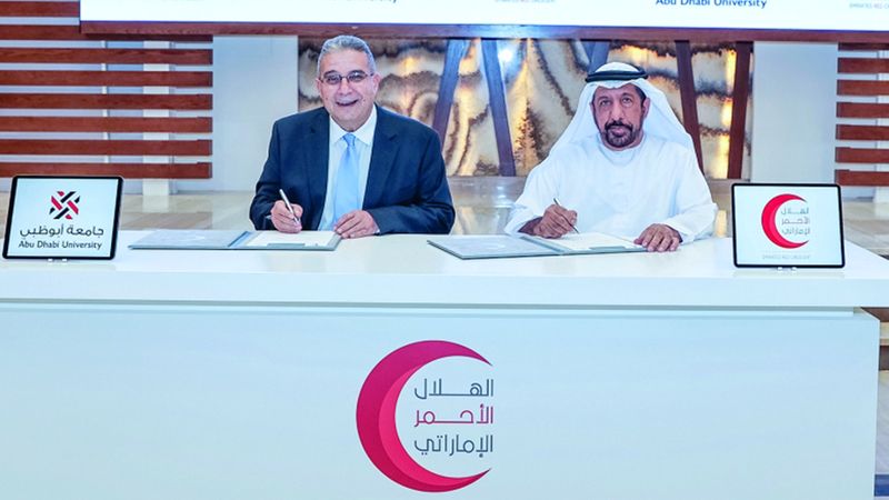 الامارات | اتفاقية بين «الهلال الأحمر» وجامعة أبوظبي لدعم الأبحاث الطبية