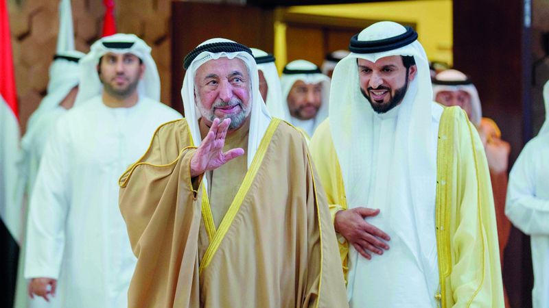 الامارات | حاكم الشارقة يشهد افتتاح  مؤتمر اللغة العربية الدولي