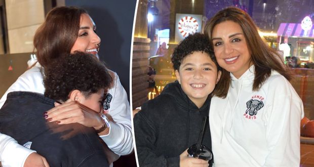 أنغام تحتفل بعيد ميلاد نجل شقيقتها الراحلة.. وهذه رسالة الصغير لها