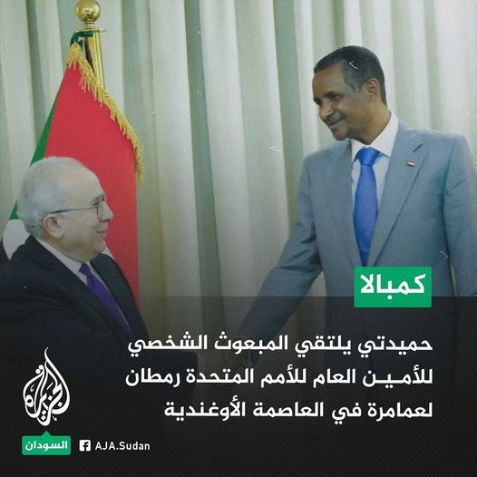 حميدتي يلتقي مبعوث الأمم المتحدة في أوغندا
