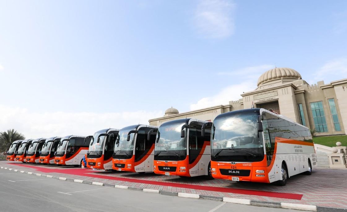 الامارات | «مواصلات الشارقة» تدشن 10 حافلات كهربائية صديقة للبيئة