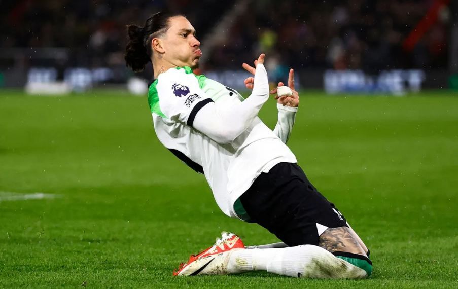ليفربول يدك شباك بورنموث برباعية بأقدام نونيز وجوتا في الدوري الإنجليزي