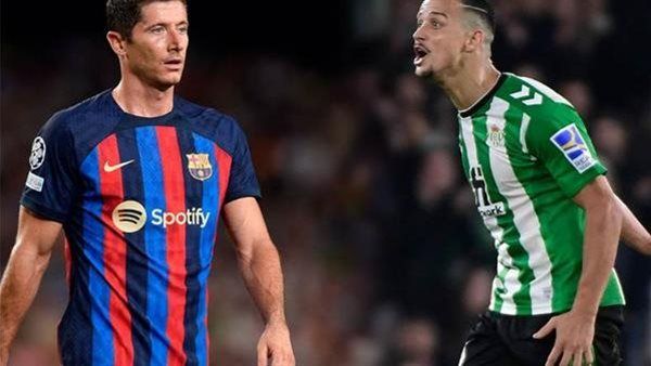 موعد مباراة برشلونة وريال بيتيس في الدوري الإسباني والقنوات الناقلة