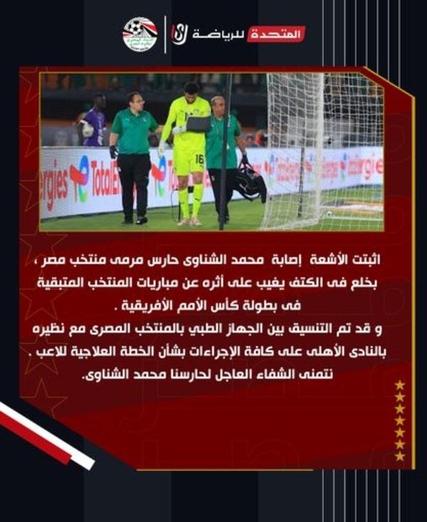 غياب محمد الشناوي حتى نهاية بطولة الأمم الإفريقية ضربة موجعة لمنتخب مصر