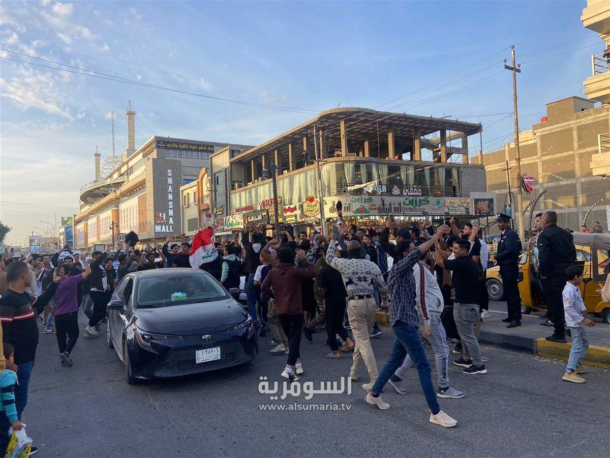 بالصور.. الجماهير العراقية تحتفل بتأهل أسود الرافدين الى دور الـ16 بكأس آسيا
