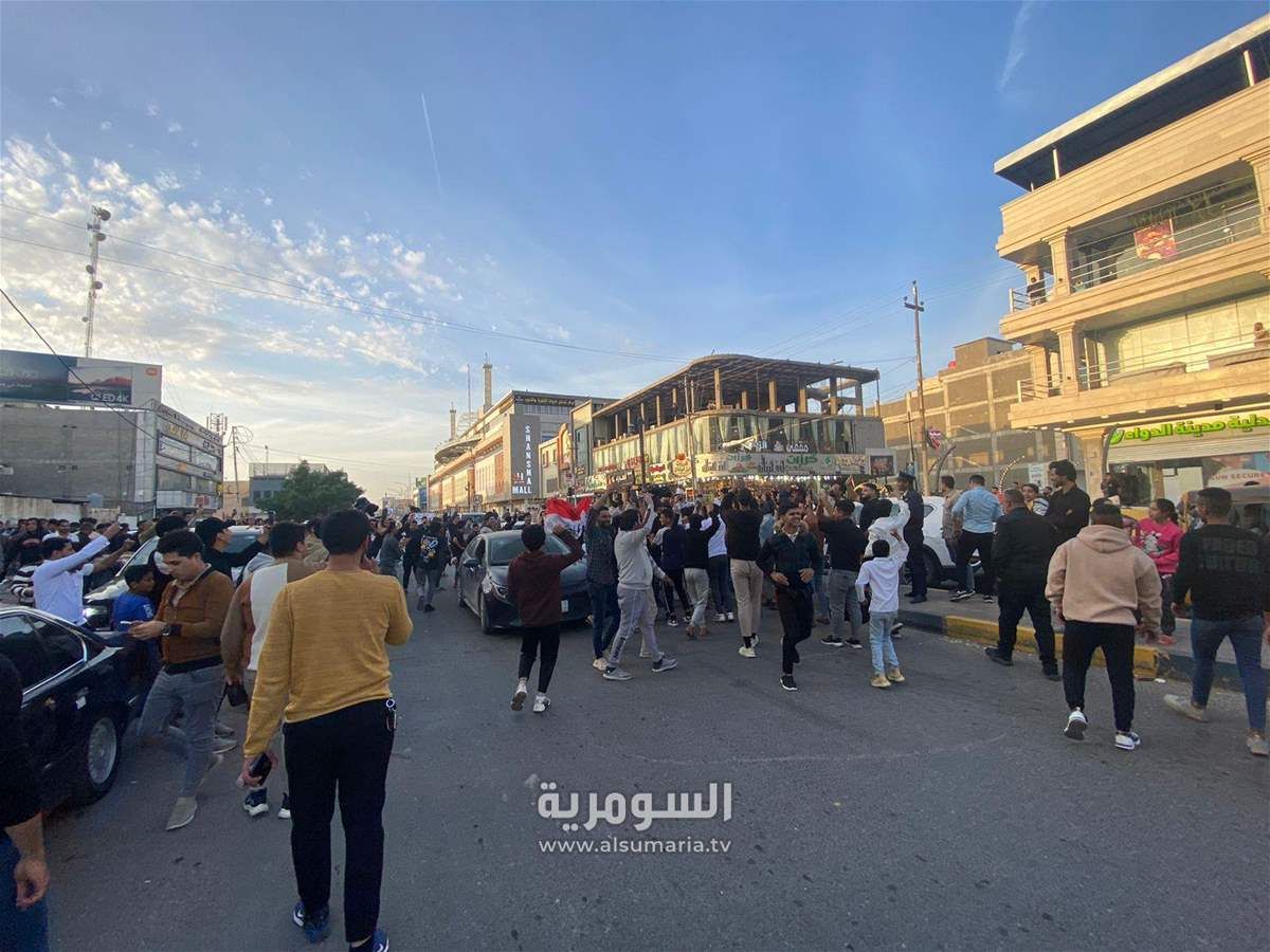 بالصور.. الجماهير العراقية تحتفل بتأهل أسود الرافدين الى دور الـ16 بكأس آسيا