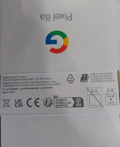 تكنولوجيا: تسريبات مصورة لصندوق تغليف هاتف Google Pixel 8a