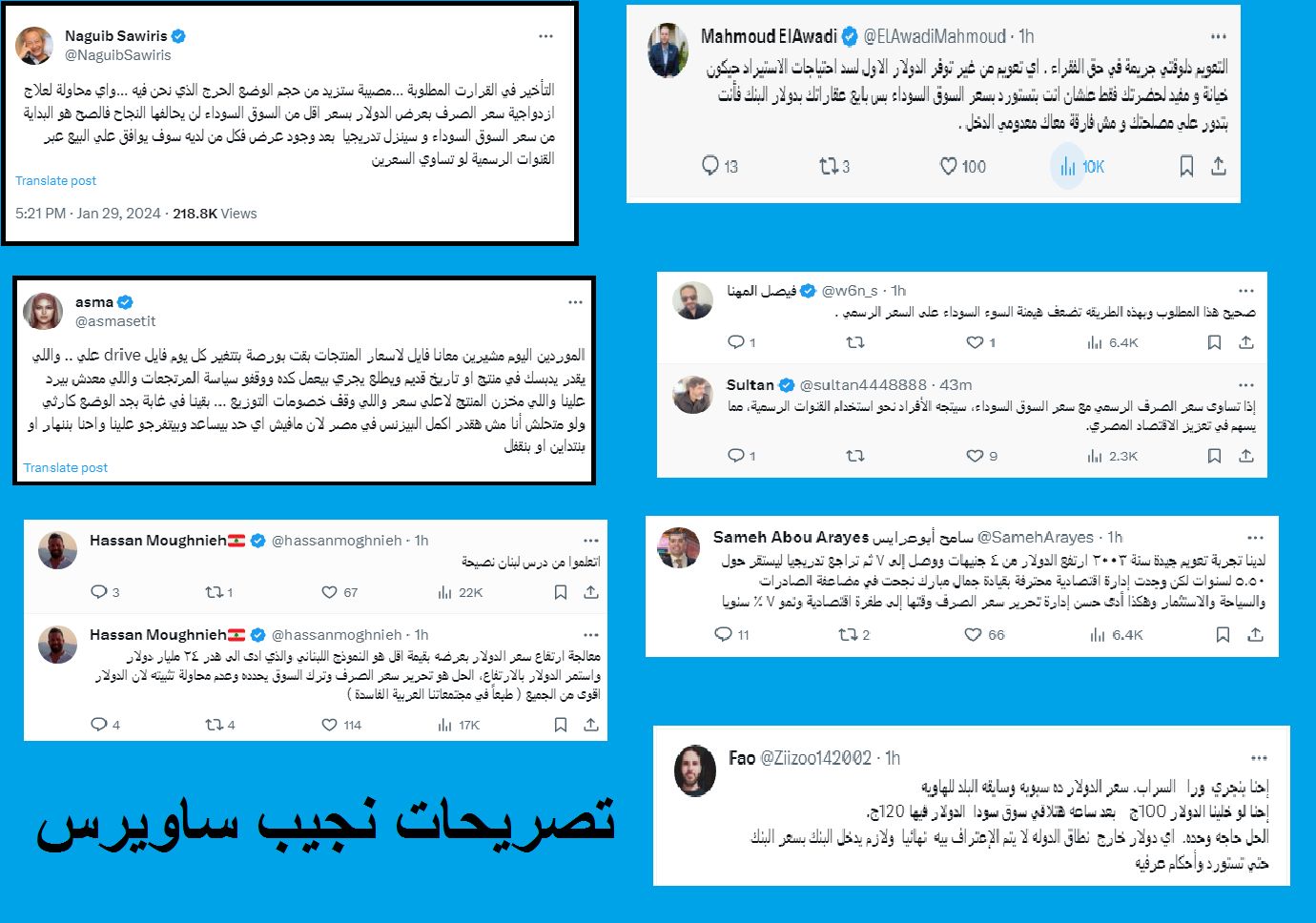 سعر الدولار ركب الصاروخ ونجيب ساويرس يغرد على تويتر بتصريحات نارية وردود الناس مفاجأة