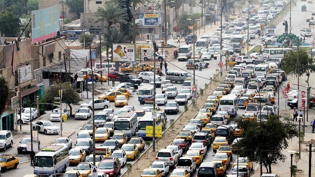 خارطة بأبرز الشوارع المزدحمة ببغداد الان