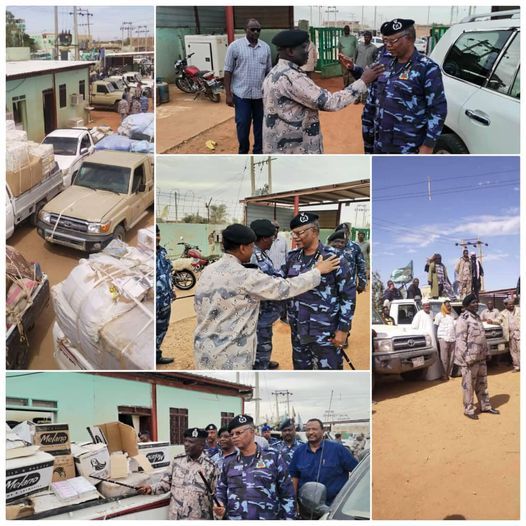 بالصور.. مكافحة التهريب نهرالنيل تضبط مركبات محملة بمواد مهربة ومدير شرطة الولاية يقف على الإنجاز