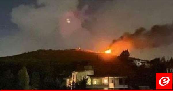 قصف لأطراف عيتا الشعب وبيت ليف وقنابل مضيئة في سماء القطاعين الغربي والاوسط