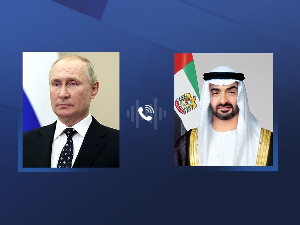 الامارات | رئيس الدولة والرئيس الروسي يبحثان هاتفياً العلاقات الثنائية والقضايا محل الاهتمام المشترك