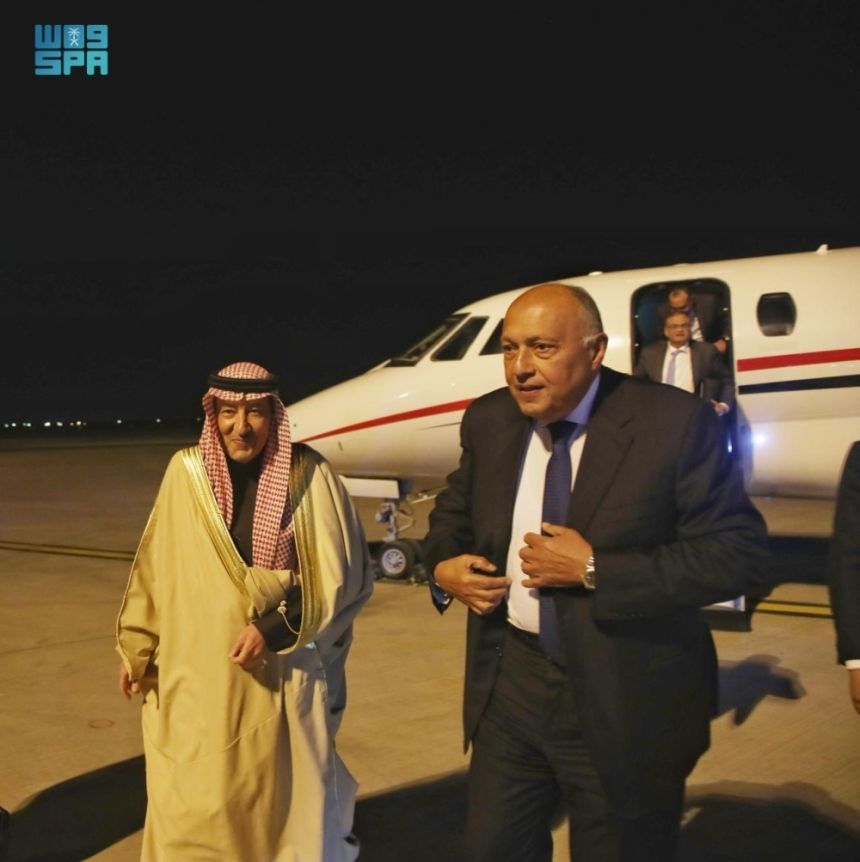 وزراء الخارجية العرب يتوافدون على الرياض للمشاركة باجتماع غزة التشاوري