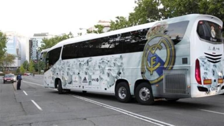 حافلة ريال مدريد تتعرض لحادث سير بألمانيا