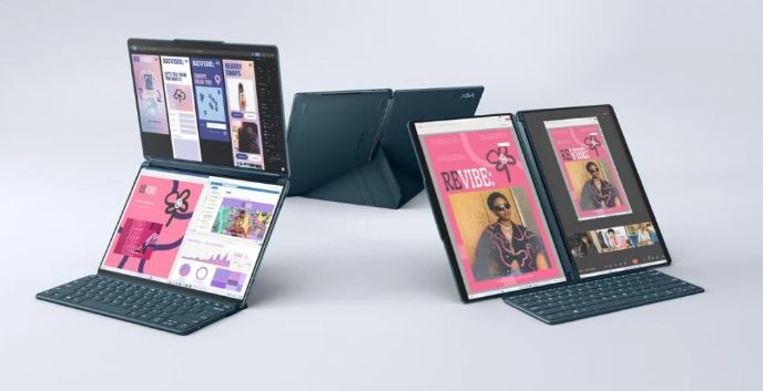 تكنولوجيا: لينوفو تطلق جهاز YOGA Book 9i (2024) بشاشة مزدوجة وسعر يبدأ من 1980 دولار