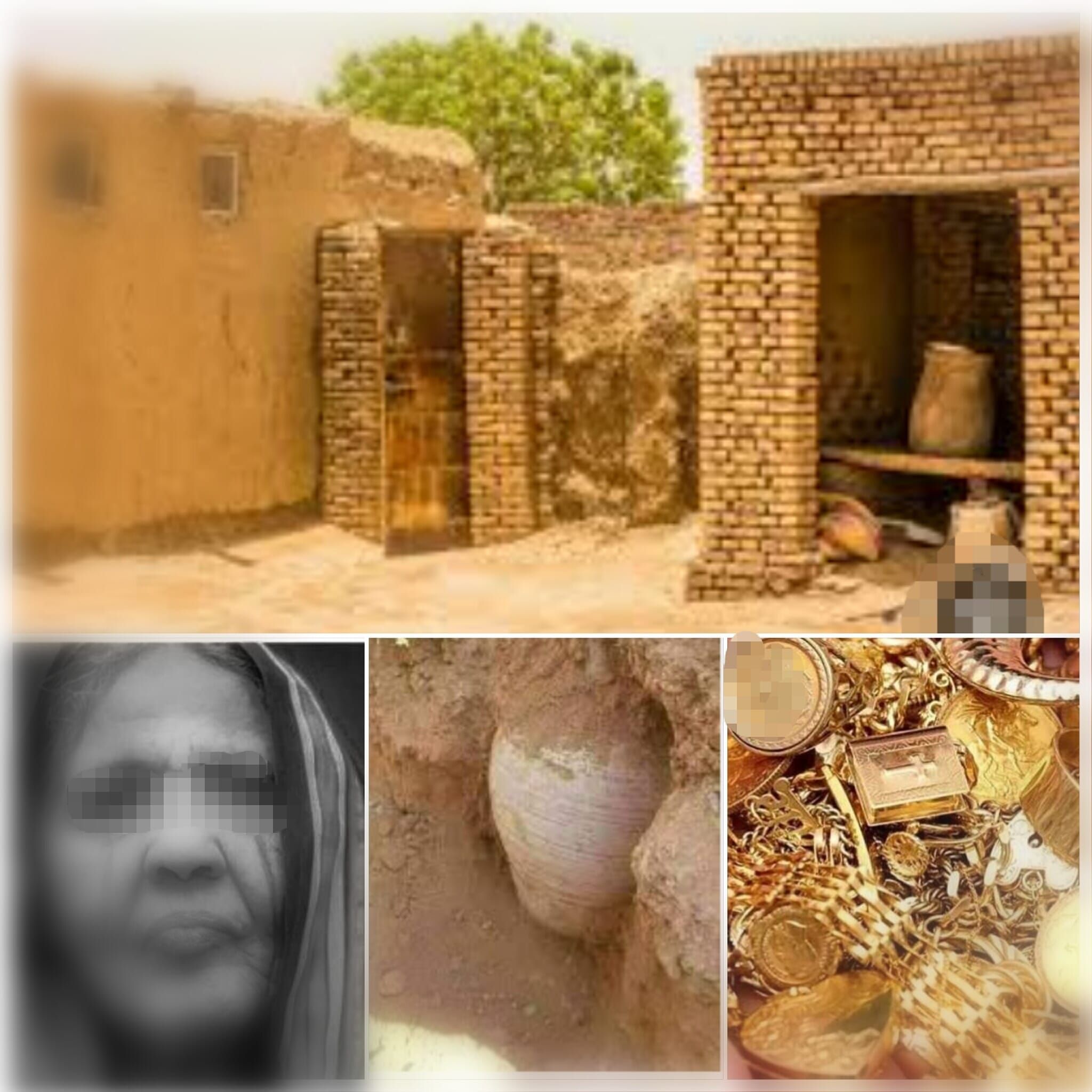 قصة أسرة سودانية نزحت إلى عطبرة ووجدت داخل المنزل كنز بمليارات الجنيه عبارة عن “قلة” ممتلئة بالذهب النادر مدفونة داخل “حفرة دخان”