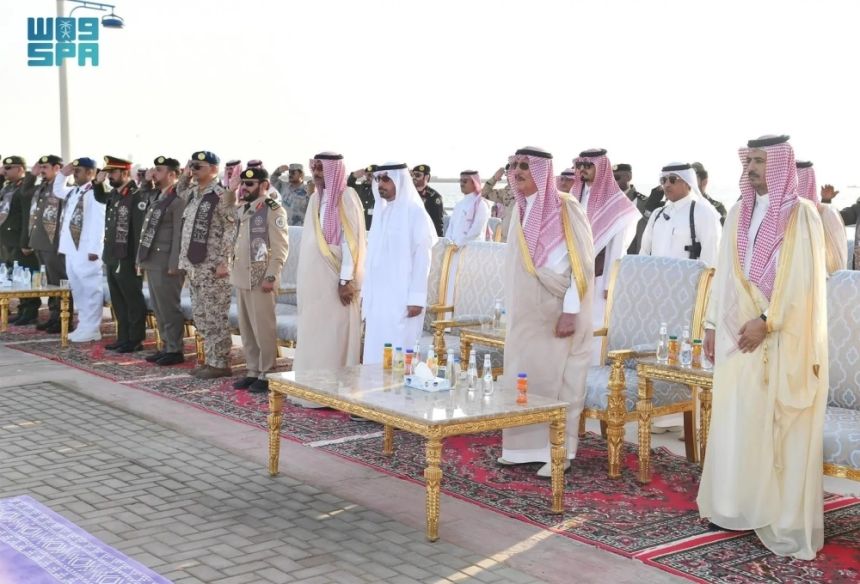 جازان.. مسيرة عسكرية للقطاعات الأمنية بمناسبة يوم التأسيس