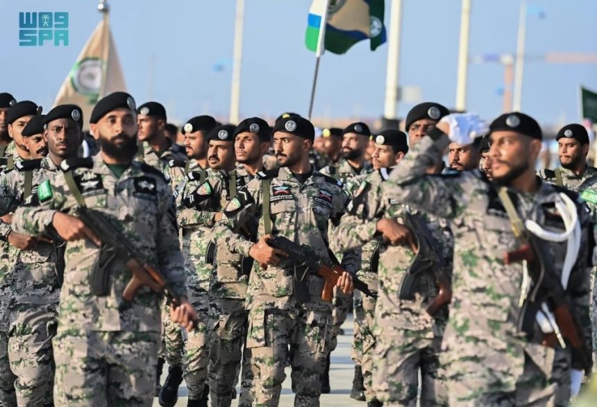 جازان.. مسيرة عسكرية للقطاعات الأمنية بمناسبة يوم التأسيس