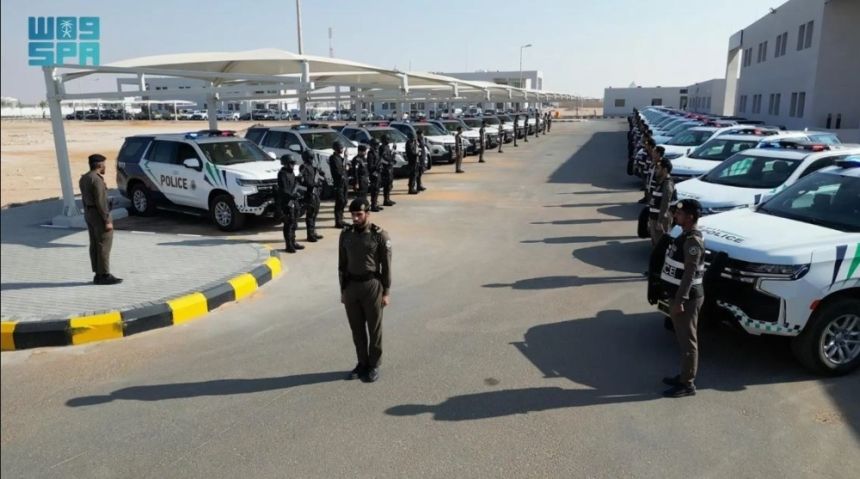 انطلاق مراكز دوريات القوات الخاصة لأمن الطرق على "منفذ الربع الخالي"