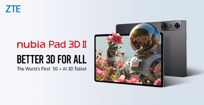 تكنولوجيا: جهاز Nubia Pad 3D II ينطلق رسمياً بقدرة بطارية 10000 mAh ومعالج Snapdragon 8 Gen 2