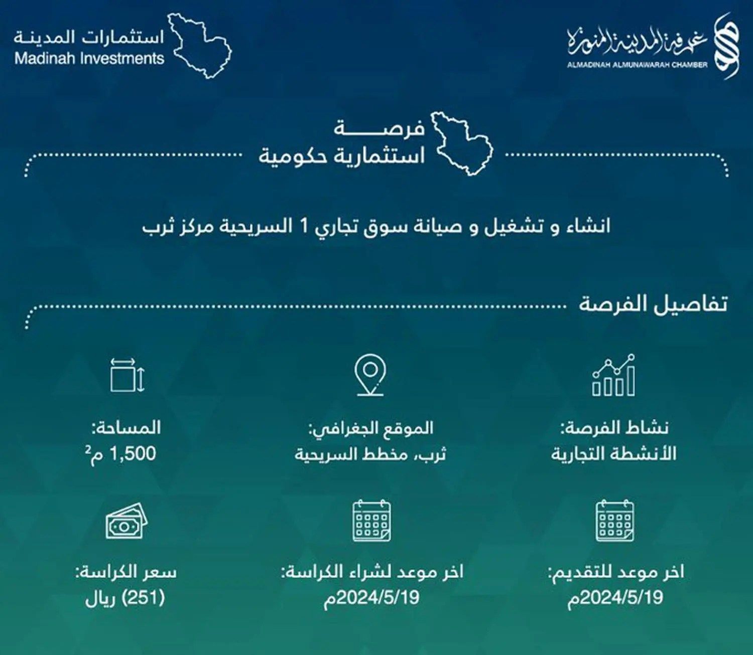 غرفة المدينة تطرح فرصاً استثمارية