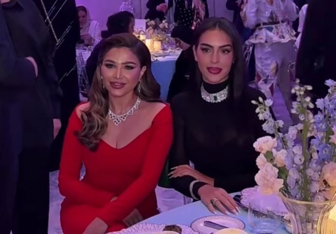 نهى نبيل تظهر برفقة جورجينا رودريغيز في عشاء خاص في الرياض