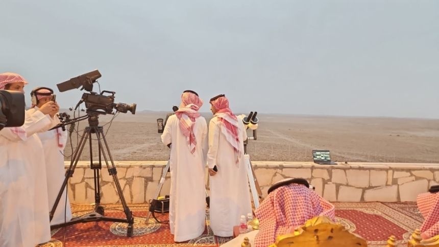 مراسل "اليوم": تعذر رؤية هلال شهر رمضان في مرصد تمير