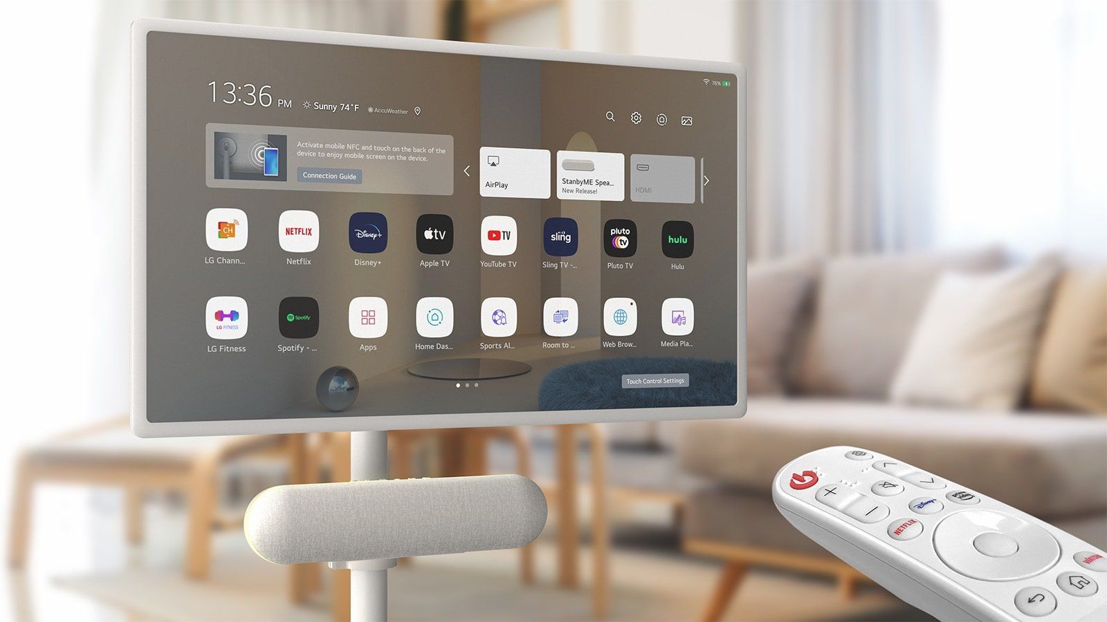 تكنولوجيا: ‏LG تطلق مكبر صوت StanbyME على شكل أقراص مع صوت صوت قوي مقابل 200 دولار