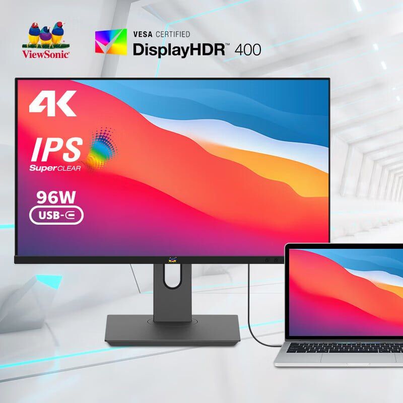 تكنولوجيا: شركة ViewSonic تطلق شاشة VG2781-4K لأجهزة MacBooks مع دعم الشحن العكسي PD 96W