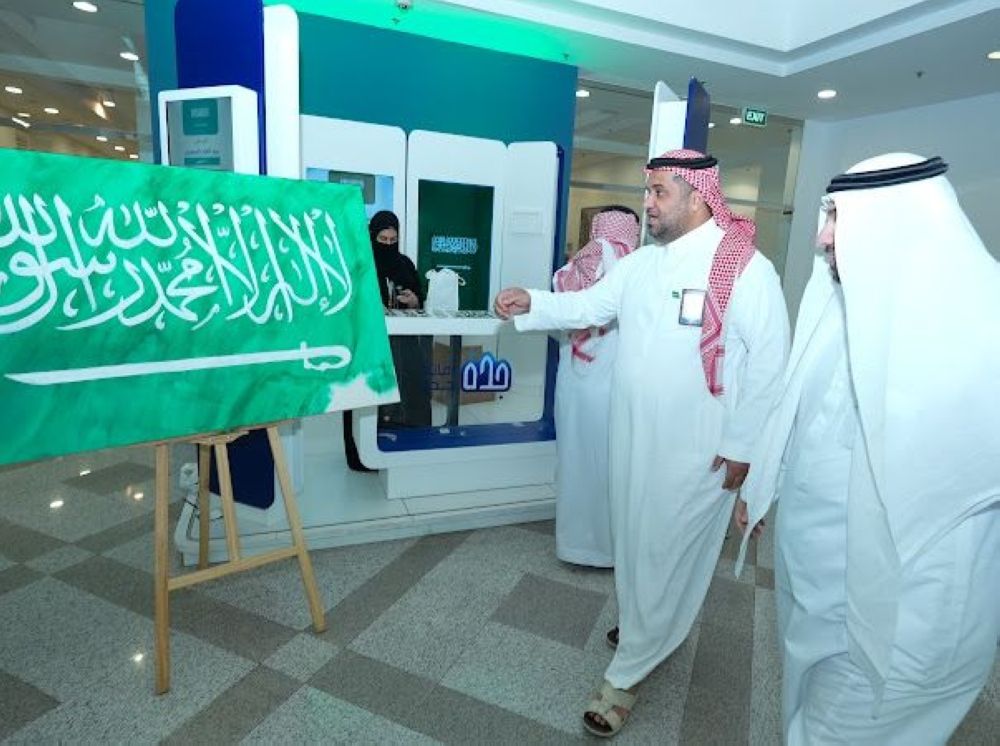 4 الأف علم تزين شوارع وميادين جدة بيوم العلم السعودي