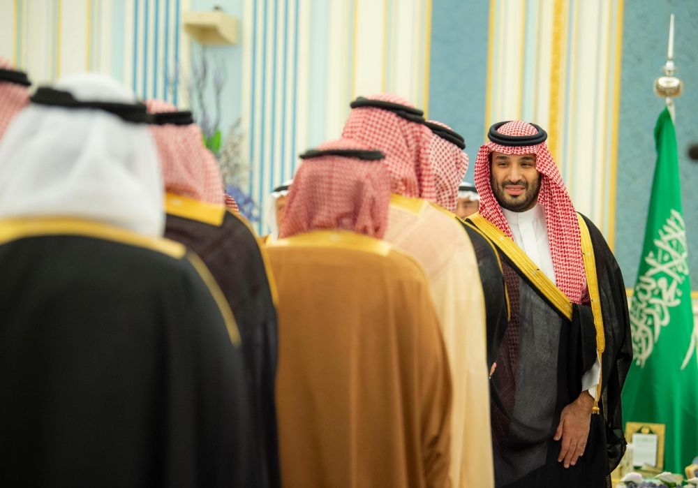 في قصر اليمامة.. ولي العهد يستقبل المهنئين بشهر رمضان المبارك