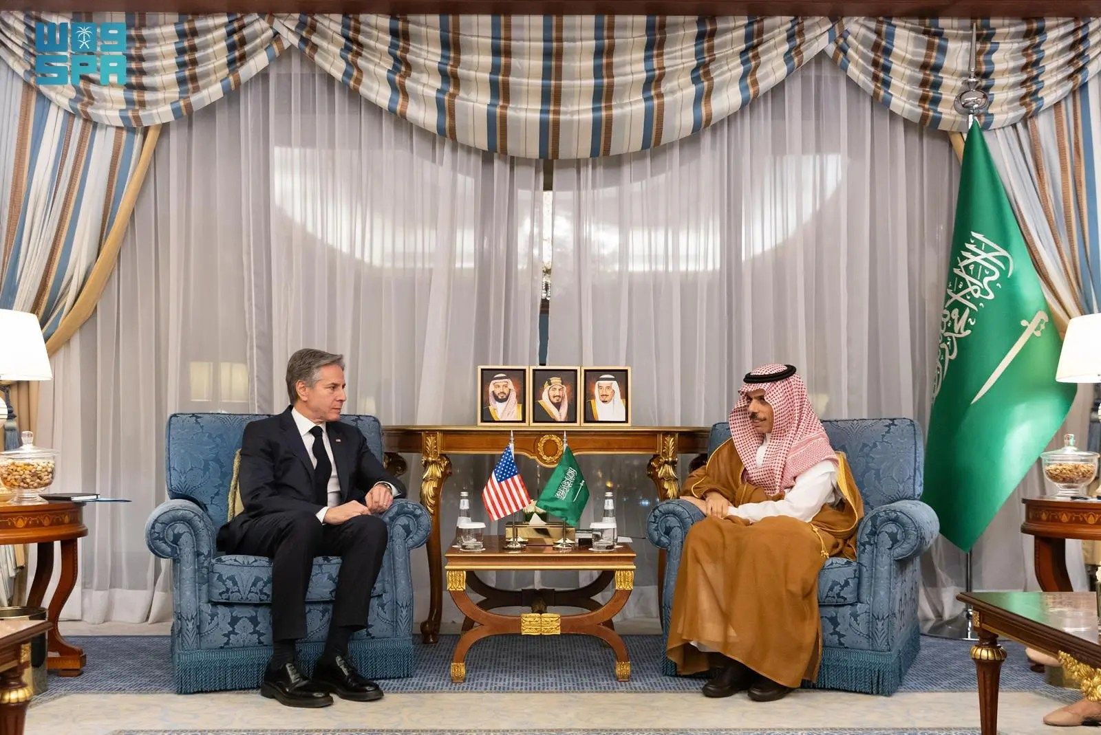 السعودية | وزير الخارجية يستقبل وزير الخارجية الأمريكي