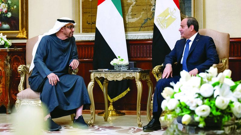 الامارات | رئيس الدولة والسيسي يبحثان في القاهرة العلاقات الأخوية والمستجدات بالمنطقة