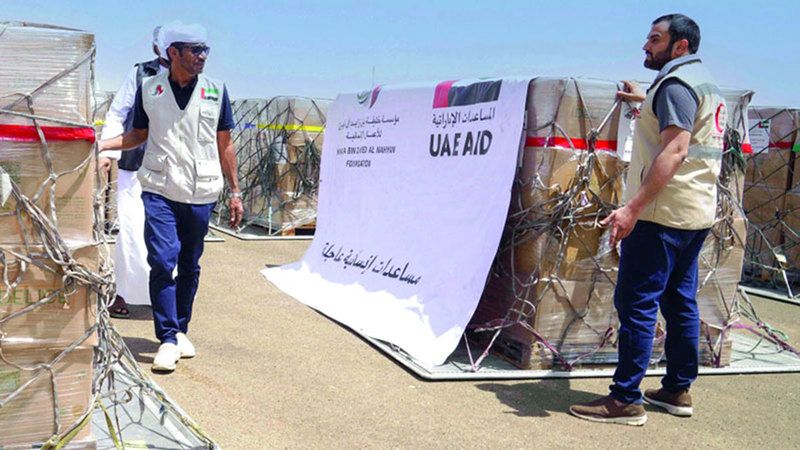 الامارات | الإمارات ترسل 36 طناً من المساعدات الإنسانية و500 حقيبة إغاثية إلى تشاد