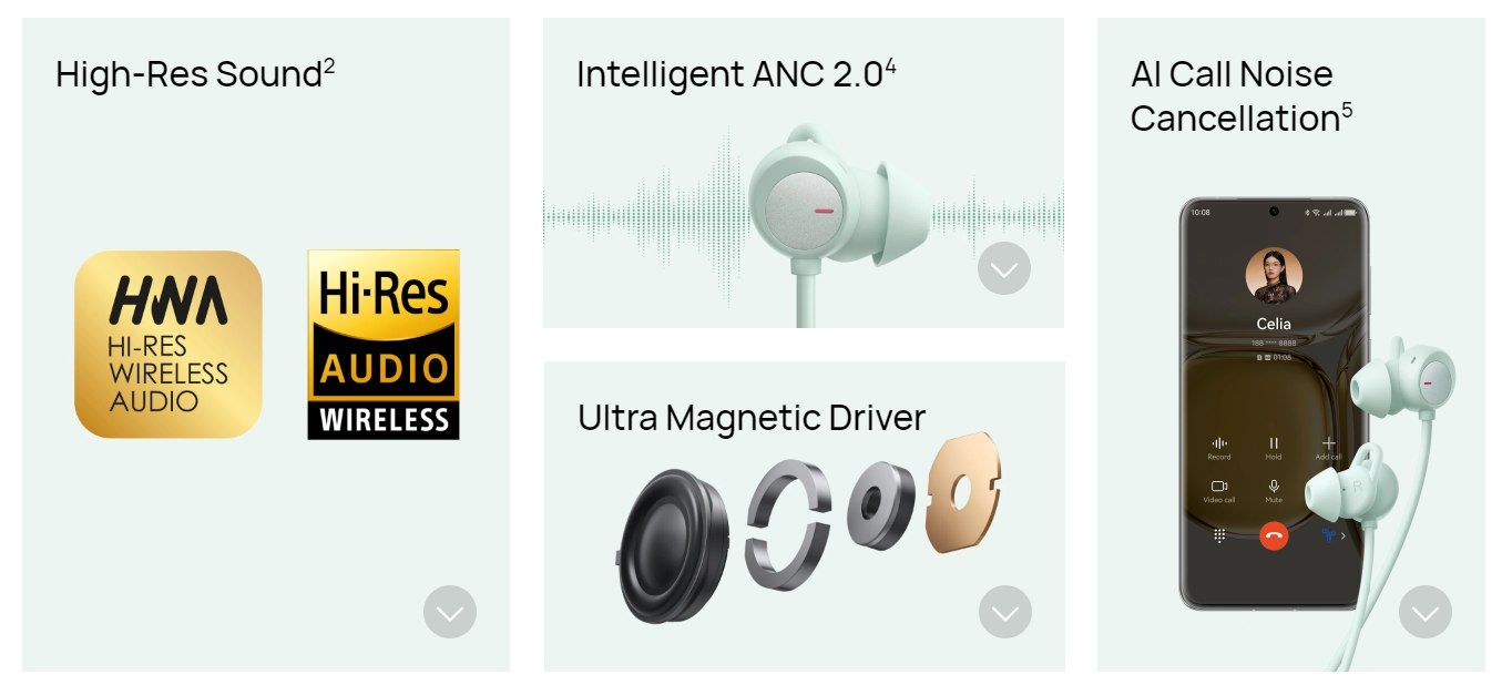 تكنولوجيا: الكشف عن سماعات الأذن Huawei FreeLace Pro 2 عالميًا مع ميزة Smart ANC 2.0 ودعم LDAC