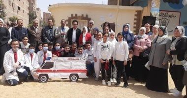 حملات لتوعية طلاب المدارس بترشيد المياه ضمن "مدرستى صديقة للبيئة".. صور