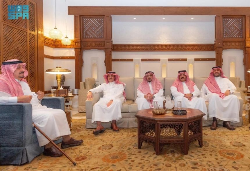ولي العهد يستقبل أصحاب السمو أمراء المناطق في جدة