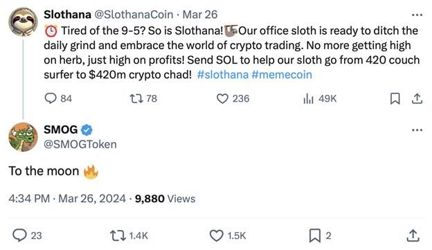 الطرح الأوليّ لعملة الميم Slothana القائمة على بلوكتشين سولانا يجمع أكثر من 5.5 مليون دولار مع ترقب إدراجها في منصة تداولٍ مركزية